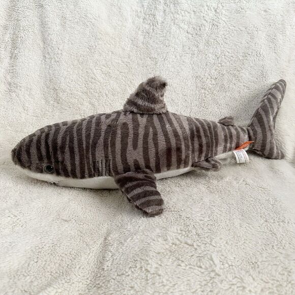 Wild Republic Tiger Shark Plush 22" Stuffed Animal Aquarium Fish Toy - Picture 4 of 8